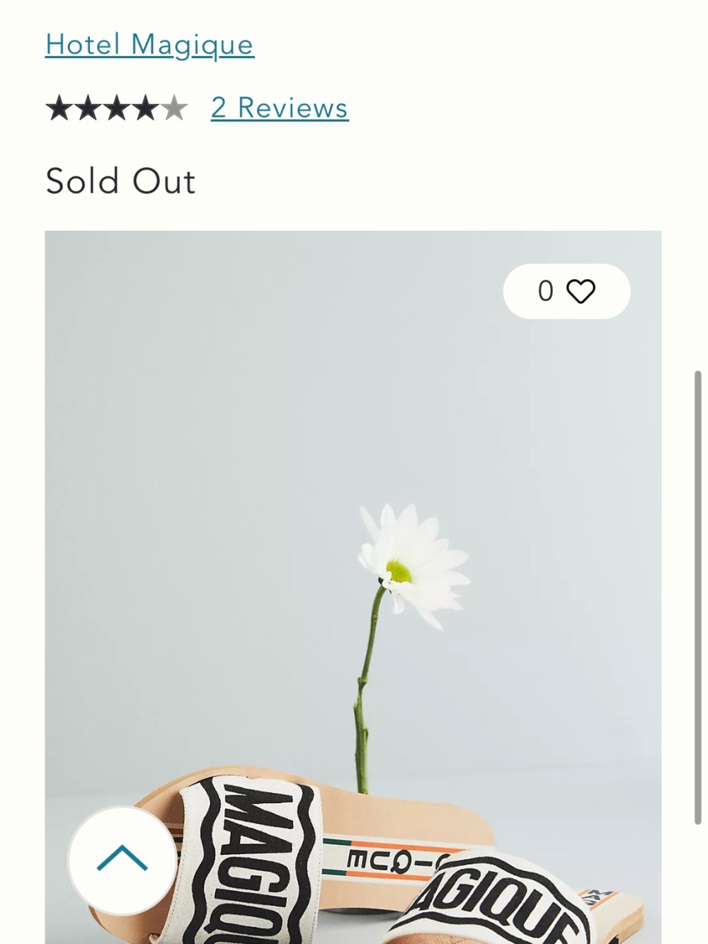 Hotel Magique for Anthropologie Canvas Logo Slide Sandals NWT SzEU39 - Picture 7 of 7